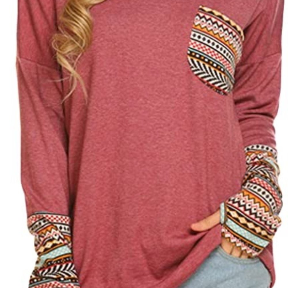 POGTMM Women's Long Sleeve Top with thumb holes